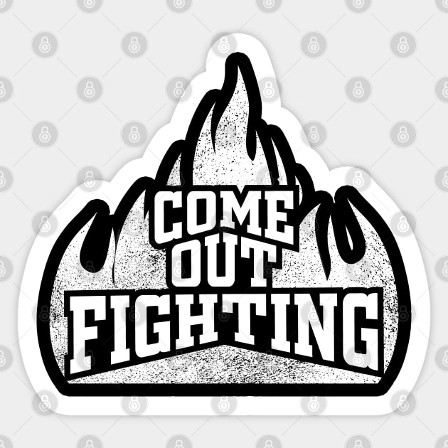 Come Out Fighting Sticker by Cult WolfSpirit 